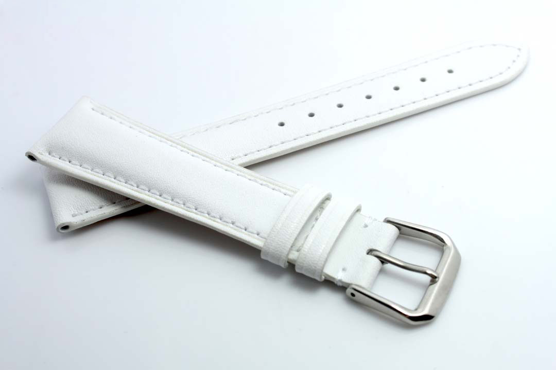 White Calf leather bracelet